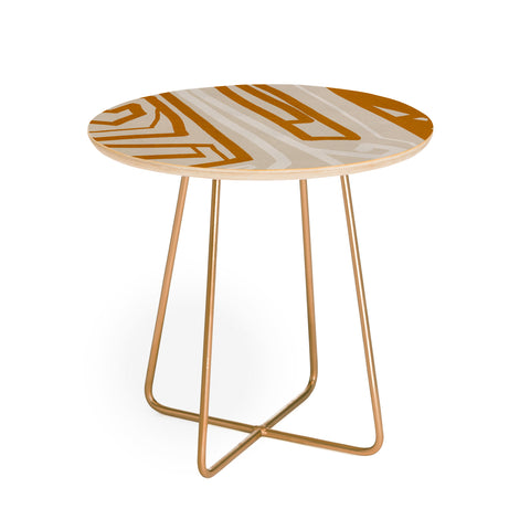 Viviana Gonzalez Modern LineArt 01 Round Side Table