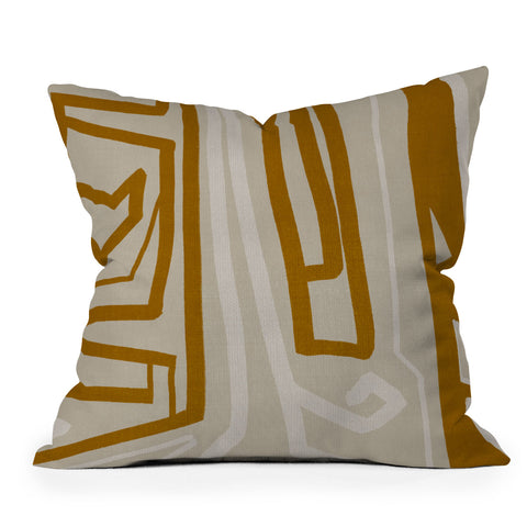 Viviana Gonzalez Modern LineArt 01 Outdoor Throw Pillow