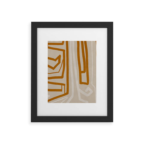 Viviana Gonzalez Modern LineArt 01 Framed Art Print