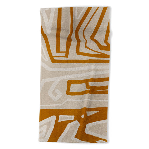 Viviana Gonzalez Modern LineArt 01 Beach Towel