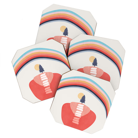 Viviana Gonzalez Modern shapes 6 Coaster Set