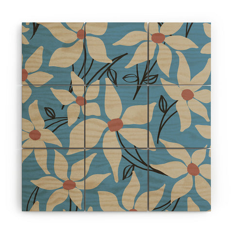 Viviana Gonzalez Moody Blooms 05 Wood Wall Mural