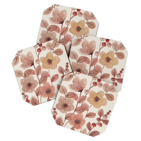 Viviana Gonzalez Moody Blooms 06 Coaster Set