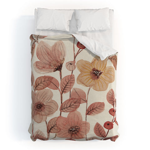 Viviana Gonzalez Moody Blooms 06 Duvet Cover