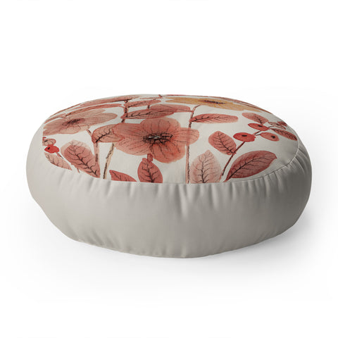 Viviana Gonzalez Moody Blooms 06 Floor Pillow Round