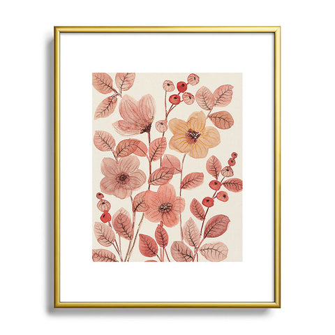 Viviana Gonzalez Moody Blooms 06 Metal Framed Art Print
