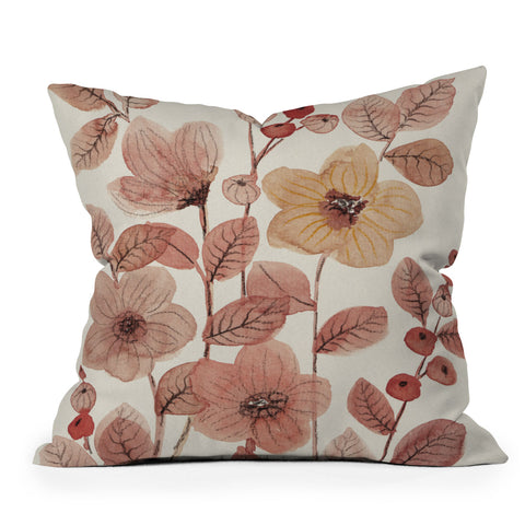 Viviana Gonzalez Moody Blooms 06 Throw Pillow