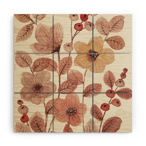 Viviana Gonzalez Moody Blooms 06 Wood Wall Mural