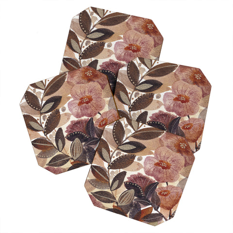 Viviana Gonzalez Nature Love Botanical 3 Coaster Set