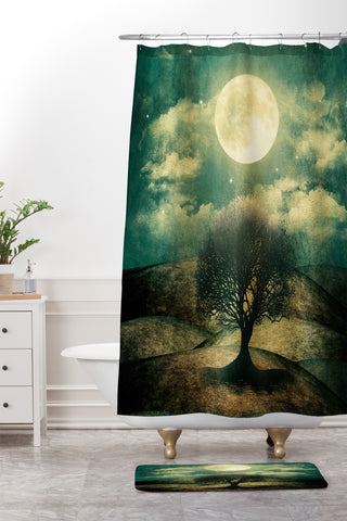 Viviana Gonzalez Once Upon A Time The Lone Tree Shower Curtain And Mat