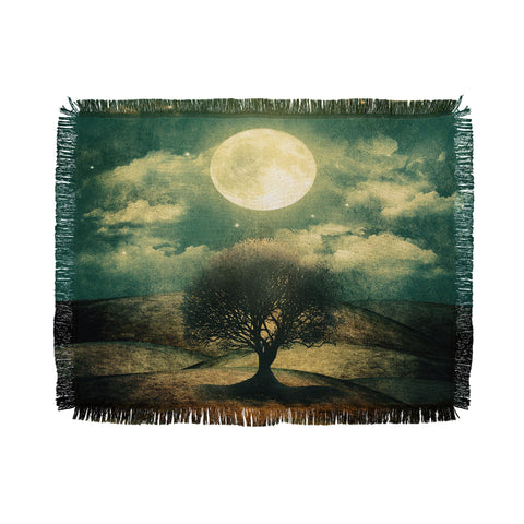 Viviana Gonzalez Once Upon A Time The Lone Tree Throw Blanket