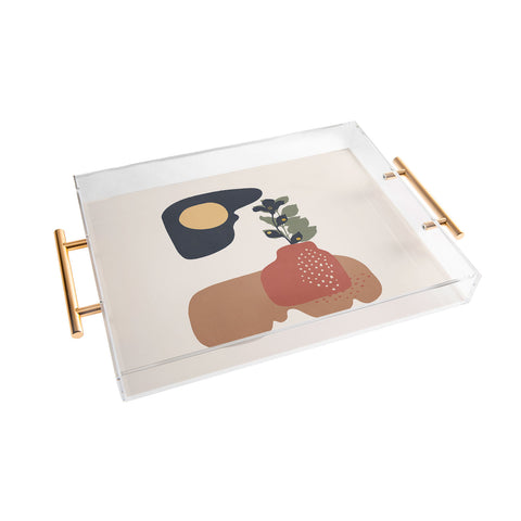 Viviana Gonzalez Organic shapes 1 Acrylic Tray