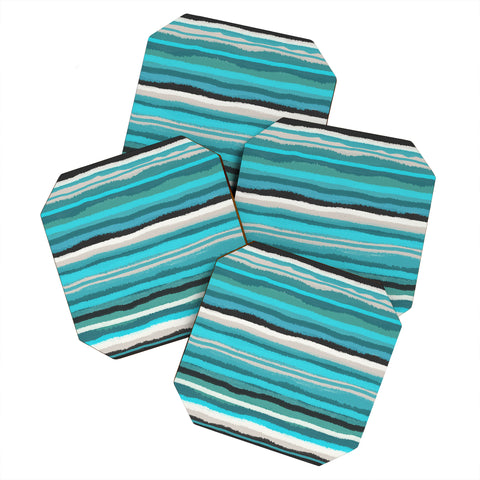Viviana Gonzalez Painting Stripes 01 Coaster Set