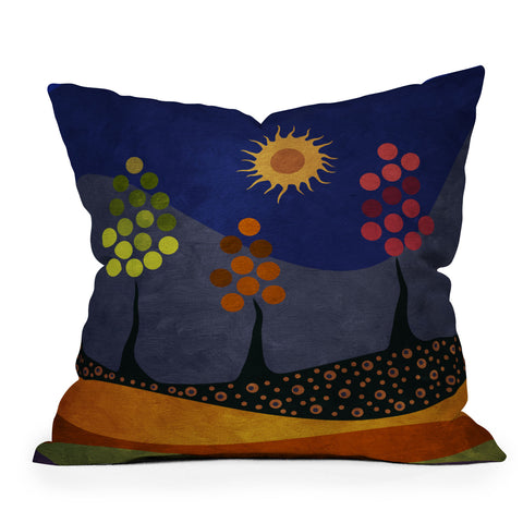Viviana Gonzalez Paisaje Y Color Outdoor Throw Pillow