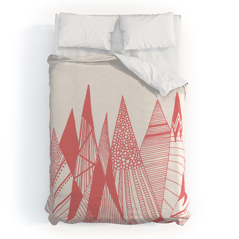 Viviana Gonzalez Patterns in the mountains Duvet Cover