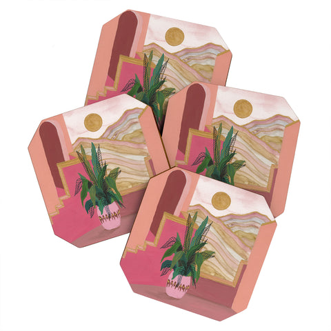 Viviana Gonzalez Peaceful summer Coaster Set