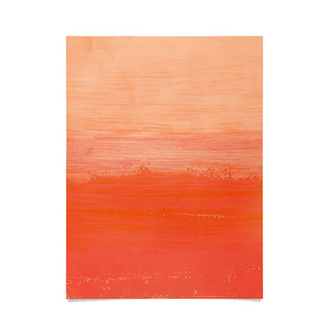 Viviana Gonzalez Peach Fuzz Modern Abstract Poster