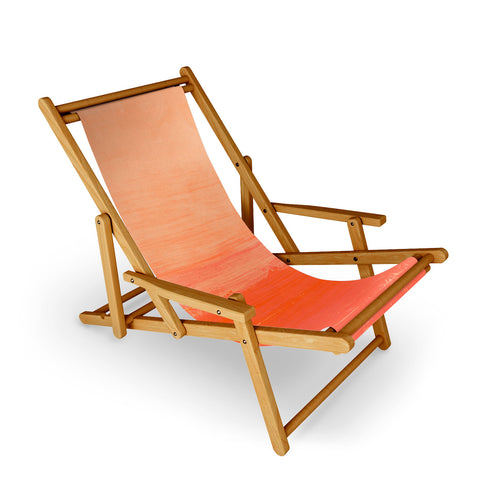 Viviana Gonzalez Peach Fuzz Modern Abstract Sling Chair