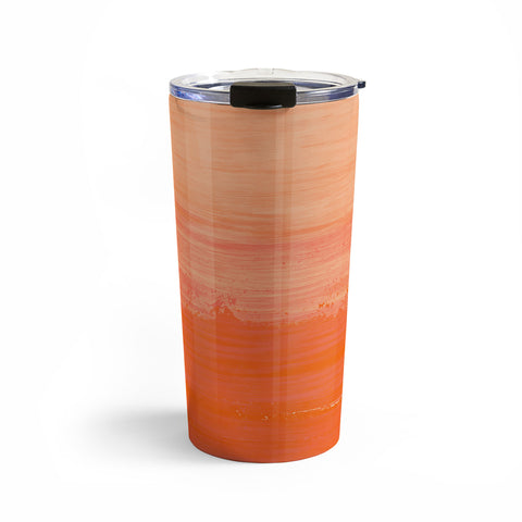 Viviana Gonzalez Peach Fuzz Modern Abstract Travel Mug