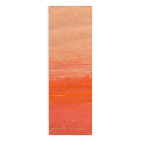 Viviana Gonzalez Peach Fuzz Modern Abstract Yoga Towel