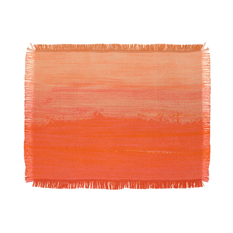 Viviana Gonzalez Peach Fuzz Modern Abstract Throw Blanket