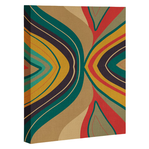 Viviana Gonzalez Psychedelic colorful love Art Canvas