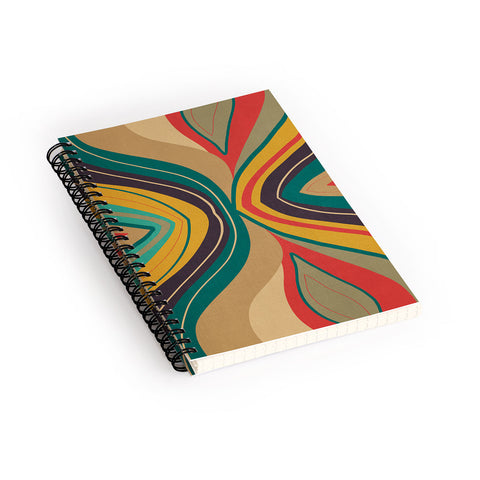 Viviana Gonzalez Psychedelic colorful love Spiral Notebook