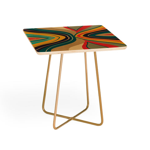 Viviana Gonzalez Psychedelic colorful love Side Table