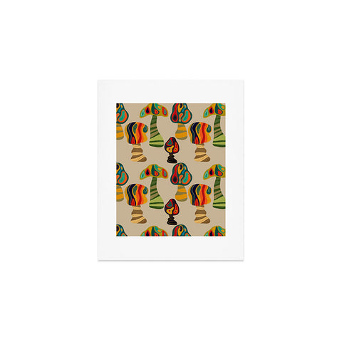 Viviana Gonzalez Psychedelic trees Art Print