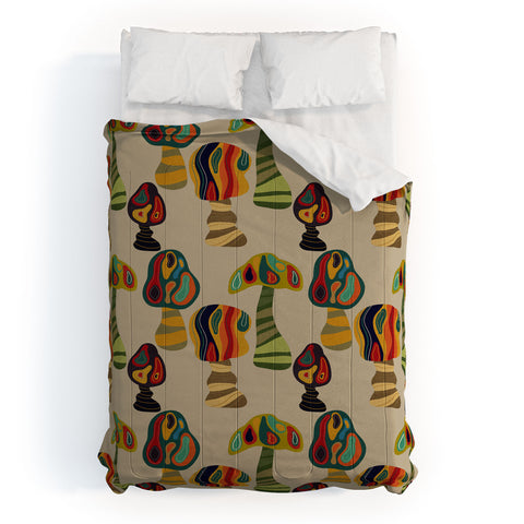 Viviana Gonzalez Psychedelic trees Comforter