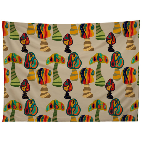 Viviana Gonzalez Psychedelic trees Tapestry