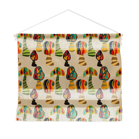 Viviana Gonzalez Psychedelic trees Wall Hanging Landscape