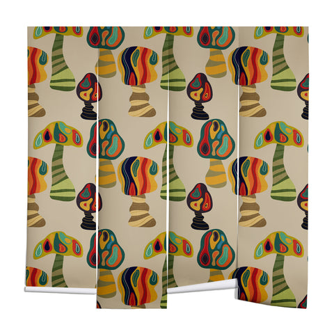 Viviana Gonzalez Psychedelic trees Wall Mural