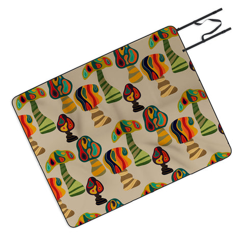 Viviana Gonzalez Psychedelic trees Picnic Blanket