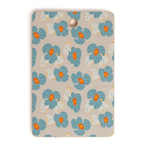Viviana Gonzalez Psychedelic Wild Flowers Cutting Board Rectangle