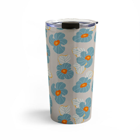 Viviana Gonzalez Psychedelic Wild Flowers Travel Mug