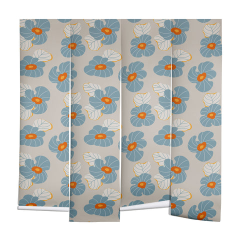 Viviana Gonzalez Psychedelic Wild Flowers Wall Mural