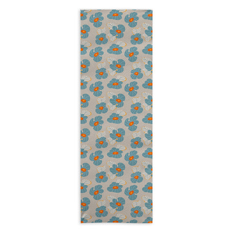 Viviana Gonzalez Psychedelic Wild Flowers Yoga Towel
