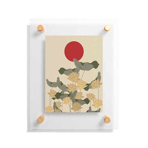Viviana Gonzalez Red Sunset japan Floating Acrylic Print