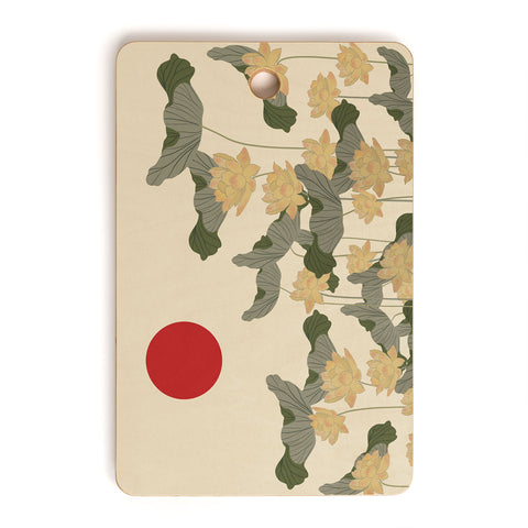 Viviana Gonzalez Red Sunset japan Cutting Board Rectangle