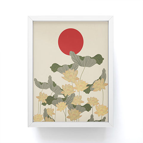 Viviana Gonzalez Red Sunset japan Framed Mini Art Print