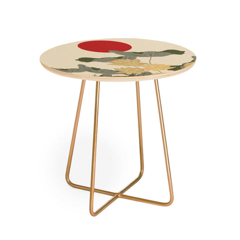 Viviana Gonzalez Red Sunset japan Round Side Table