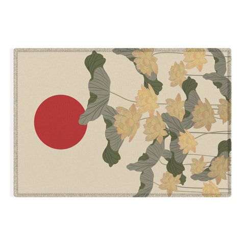 Viviana Gonzalez Red Sunset japan Outdoor Rug