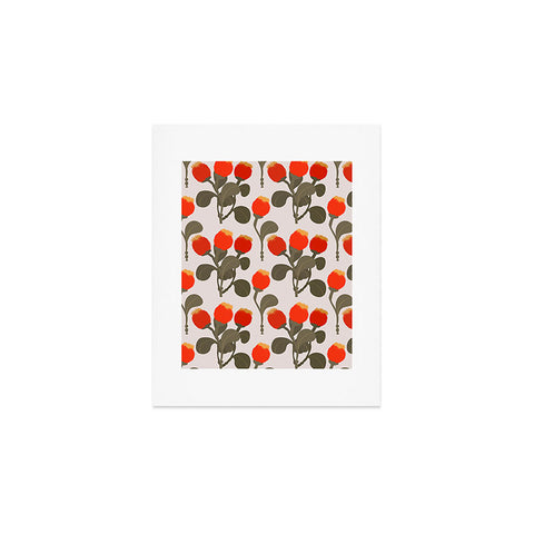 Viviana Gonzalez Red WildFlowers Art Print