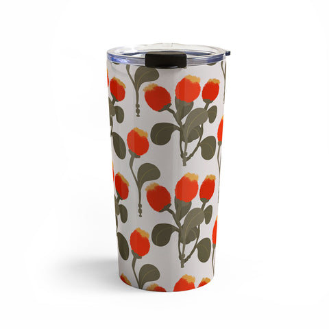 Viviana Gonzalez Red WildFlowers Travel Mug