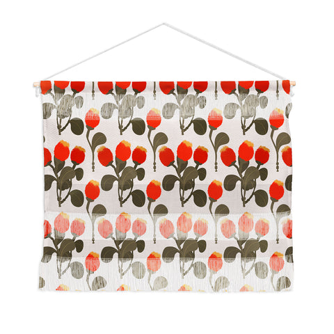 Viviana Gonzalez Red WildFlowers Wall Hanging Landscape