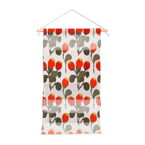 Viviana Gonzalez Red WildFlowers Wall Hanging Portrait