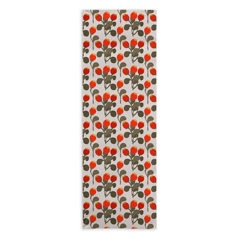 Viviana Gonzalez Red WildFlowers Yoga Towel
