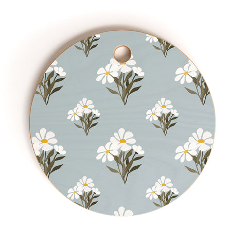 Viviana Gonzalez Retro Daisies Cutting Board Round