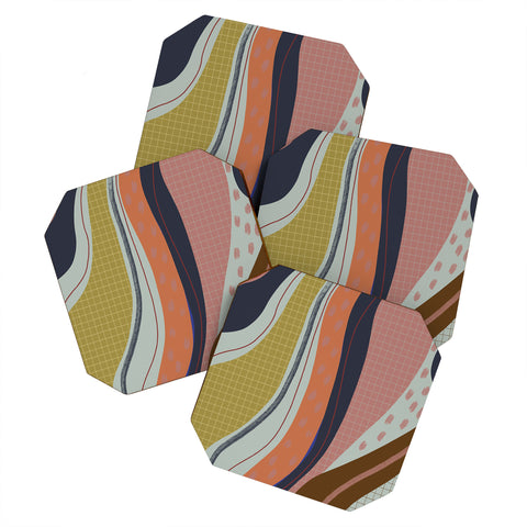 Viviana Gonzalez Retro Fusion 01 Coaster Set